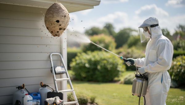 Destruction nid de guêpe : les méthodes efficaces pour un été serein